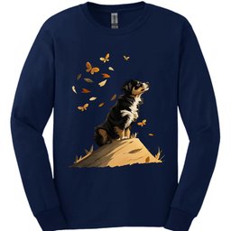 Bernese Mountain Dog Fall Dog Long Sleeve Shirt Gift For Dog Lover