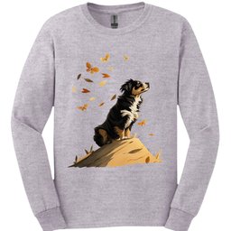 Bernese Mountain Dog Fall Dog Long Sleeve Shirt Gift For Dog Lover