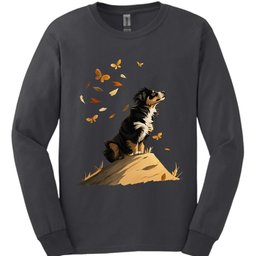 Bernese Mountain Dog Fall Dog Long Sleeve Shirt Gift For Dog Lover
