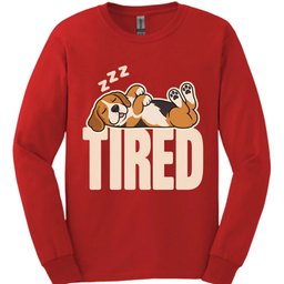 Beagle Tired Dog Long Sleeve Shirt Gift For Dog Lover
