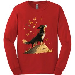 Australian Shepherd Fall Dog Long Sleeve Shirt Gift For Dog Lover