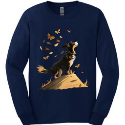 Australian Shepherd Fall Dog Long Sleeve Shirt Gift For Dog Lover