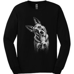 Australian Cattle Dog Tilted Dog Long Sleeve Shirt Gift For Dog Lover