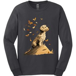 Bichon Frise Fall Dog Long Sleeve Shirt Gift For Dog Lover