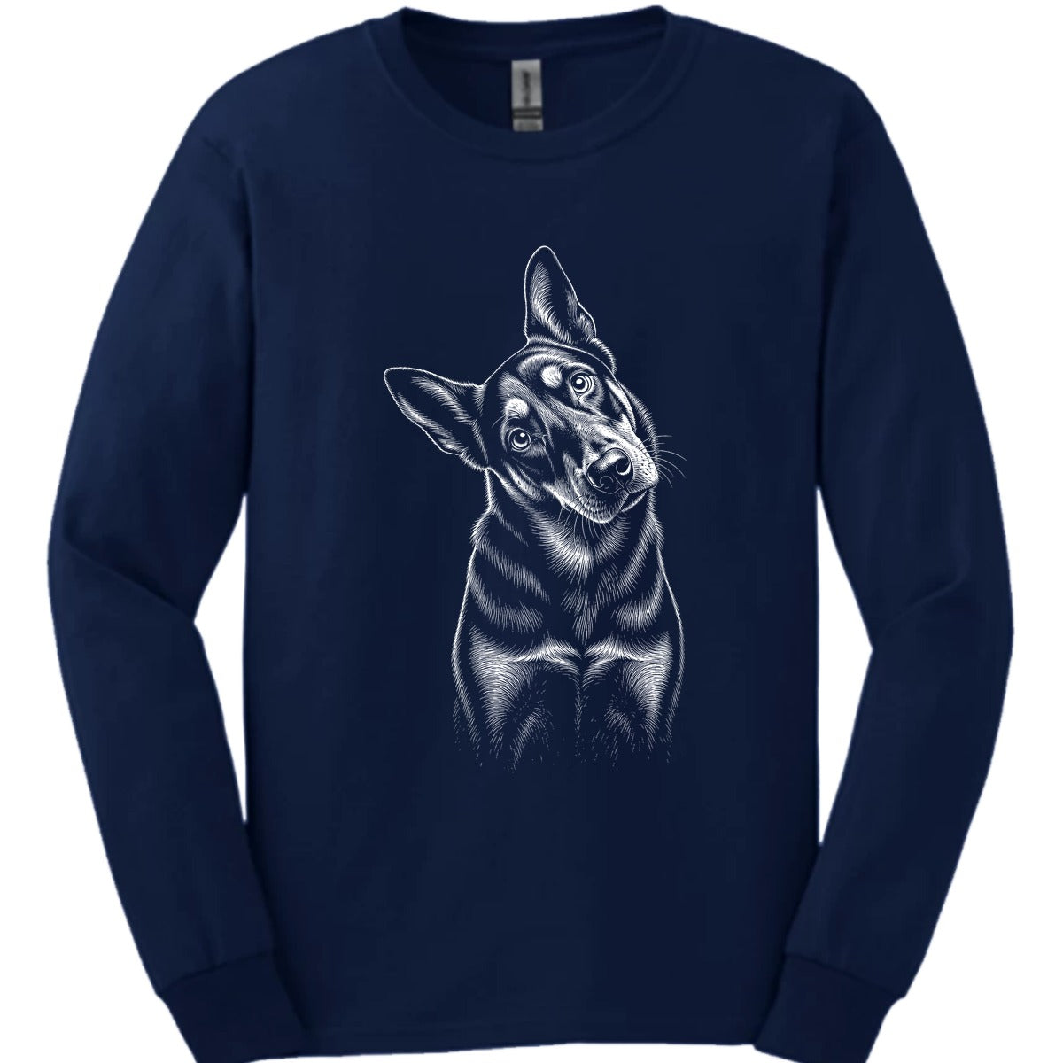 Beauceron Tilted Dog Long Sleeve Shirt Gift For Dog Lover