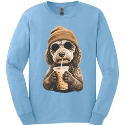 Aussiedoodle Hipster Dog Long Sleeve Shirt Gift For Dog Lover