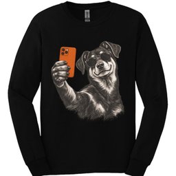 Beauceron Selfie Dog Long Sleeve Shirt Gift For Dog Lover