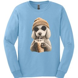 Bedlington Terrier Hipster Dog Long Sleeve Shirt Gift For Dog Lover