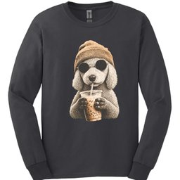 Bedlington Terrier Hipster Dog Long Sleeve Shirt Gift For Dog Lover