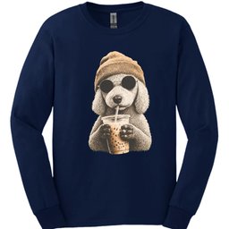 Bedlington Terrier Hipster Dog Long Sleeve Shirt Gift For Dog Lover
