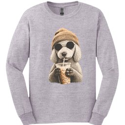 Bedlington Terrier Hipster Dog Long Sleeve Shirt Gift For Dog Lover