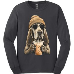 Bloodhound Hipster Dog Long Sleeve Shirt Gift For Dog Lover