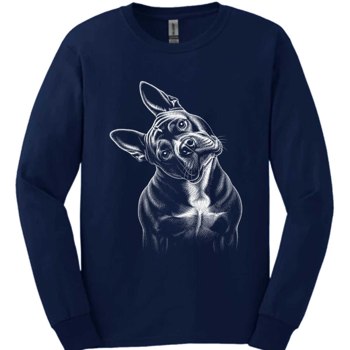 American Bully Tilted Dog Long Sleeve Shirt Gift For Dog Lover