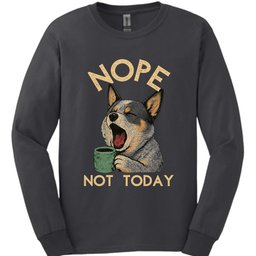 Australian Cattle Dog Not Today Long Sleeve Shirt Gift For Dog Lover