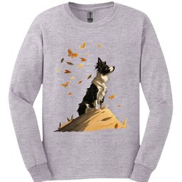 Border Collie Fall Dog Long Sleeve Shirt Gift For Dog Lover