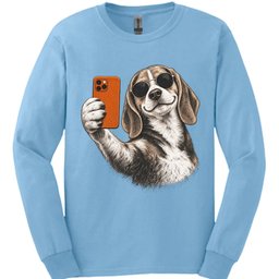 Beagle Selfie Dog Long Sleeve Shirt Gift For Dog Lover