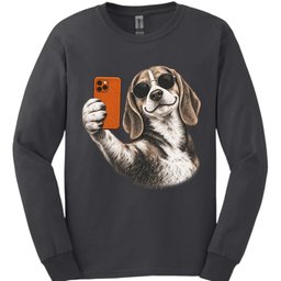Beagle Selfie Dog Long Sleeve Shirt Gift For Dog Lover