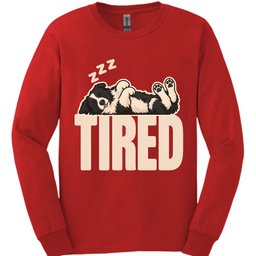Border Collie Tired Dog Long Sleeve Shirt Gift For Dog Lover