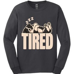 Border Collie Tired Dog Long Sleeve Shirt Gift For Dog Lover