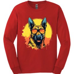 Belgian Malinois Top Dog Long Sleeve Shirt Gift For Dog Lover