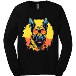 Belgian Malinois Top Dog Long Sleeve Shirt Gift For Dog Lover