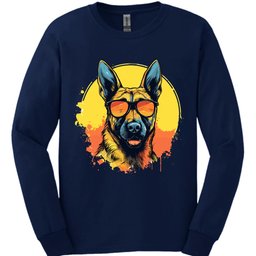 Belgian Malinois Top Dog Long Sleeve Shirt Gift For Dog Lover