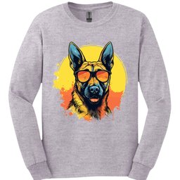 Belgian Malinois Top Dog Long Sleeve Shirt Gift For Dog Lover
