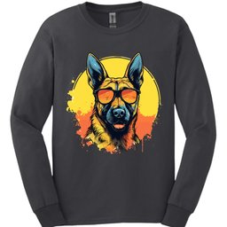Belgian Malinois Top Dog Long Sleeve Shirt Gift For Dog Lover