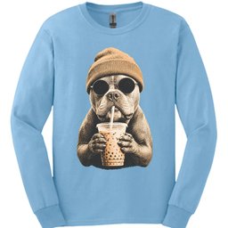 American Bully Hipster Dog Long Sleeve Shirt Gift For Dog Lover