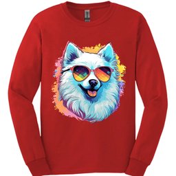 American Eskimo Top Dog Long Sleeve Shirt Gift For Dog Lover