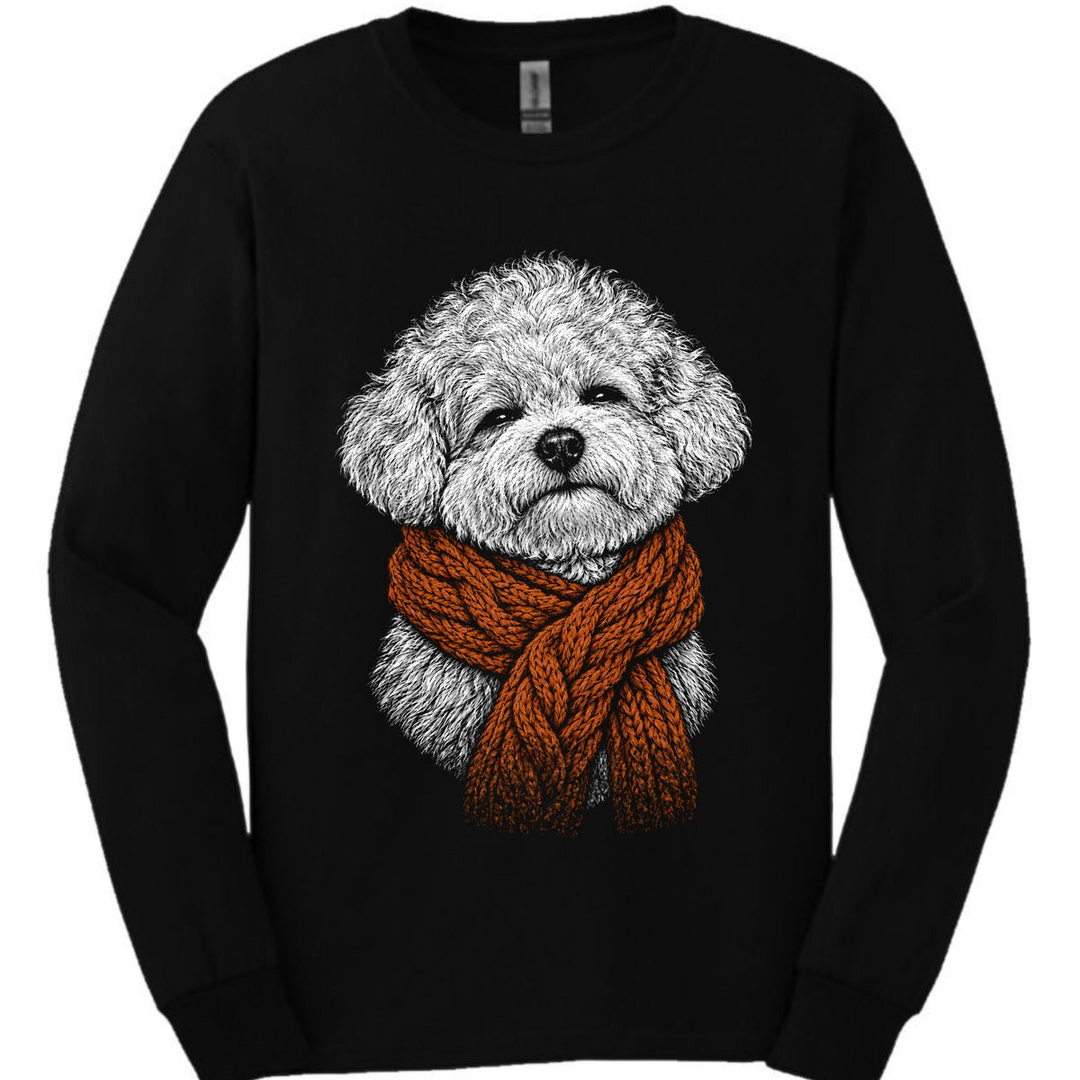 Bichon Frise Winter Dog Long Sleeve Shirt Gift For Dog Lover
