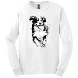Bernese Mountain Dog Running Dog Long Sleeve Tee Gift For Dog Lover