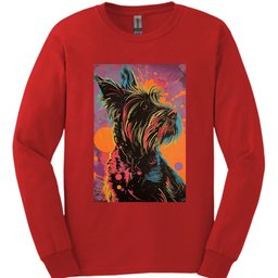 Briard Punk Dog Long Sleeve Shirt Gift For Dog Lover