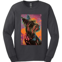 Briard Punk Dog Long Sleeve Shirt Gift For Dog Lover