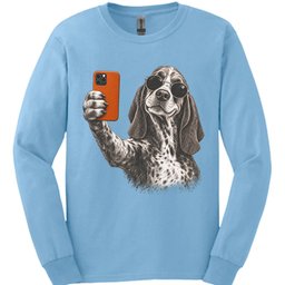 Bracco Italiano Selfie Dog Long Sleeve Shirt Gift For Dog Lover
