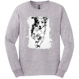 Brittany Running Dog Long Sleeve Tee Gift For Dog Lover