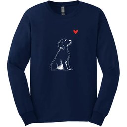 Brittany Sketch Dog Long Sleeve Tee Gift For Dog Lover