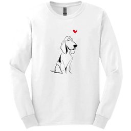 Bracco Italiano Sketch Dog Long Sleeve Tee Gift For Dog Lover