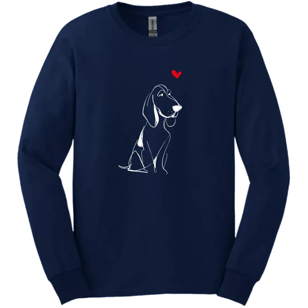 Bracco Italiano Sketch Dog Long Sleeve Tee Gift For Dog Lover
