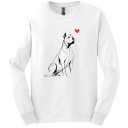 Cane Corso Sketch Dog Long Sleeve Tee Gift For Dog Lover