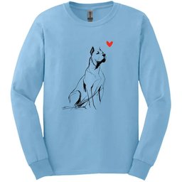 Cane Corso Sketch Dog Long Sleeve Tee Gift For Dog Lover