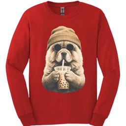 Chow Chow Hipster Dog Long Sleeve Shirt Gift For Dog Lover