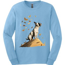 Boston Terrier Fall Dog Long Sleeve Shirt Gift For Dog Lover