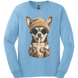 Chihuahua Hipster Dog Long Sleeve Shirt Gift For Dog Lover