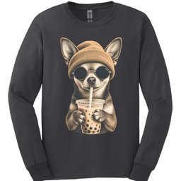 Chihuahua Hipster Dog Long Sleeve Shirt Gift For Dog Lover