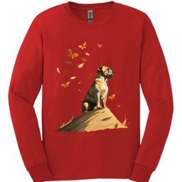 Bulldog Fall Dog Long Sleeve Shirt Gift For Dog Lover