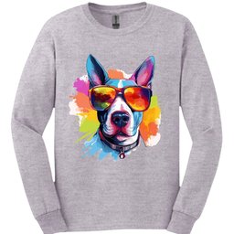 Bull Terrier Top Dog Long Sleeve Shirt Gift For Dog Lover