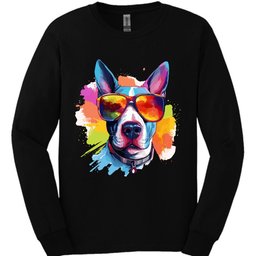 Bull Terrier Top Dog Long Sleeve Shirt Gift For Dog Lover