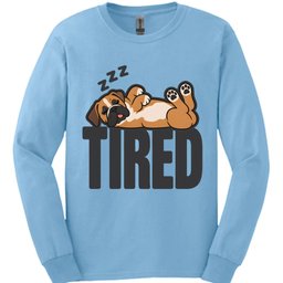 Boxer Tired Dog Long Sleeve Shirt Gift For Dog Lover