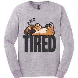 Boxer Tired Dog Long Sleeve Shirt Gift For Dog Lover
